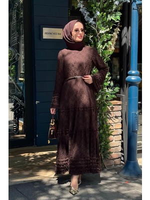 Heddy & Nurcan Çetin Nurcan Çetin Elbise 26116 Kahve
