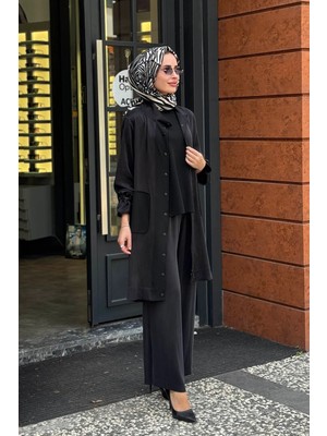 Miss Dalida Uzun Ceket 3268804 Siyah