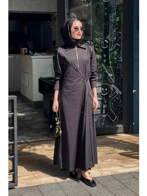 Clande Elbise 2601-5050 Siyah