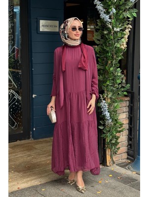 Moor Silka Elbise 26S9002 Mürdüm