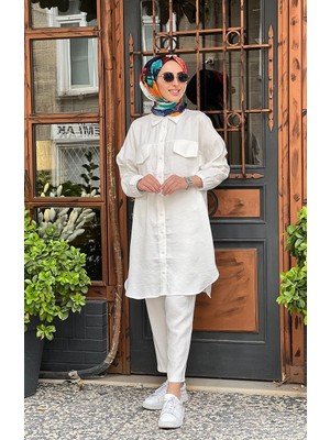 Invee Pantolon 6960 Beyaz