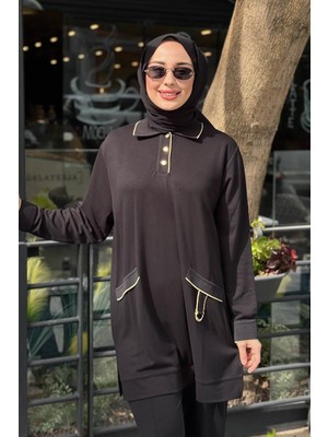Invee Pamuk Tunik 7204A Siyah
