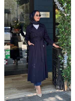 Kayra Trençkot KY-B26-74007 Koyu Lacivert