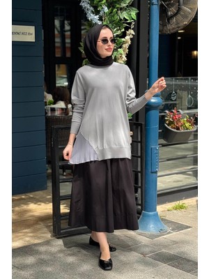 Invee Triko Tunik 7194 Gri