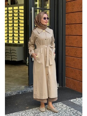 Beiaz Mora Trench SK27-1003 Taş