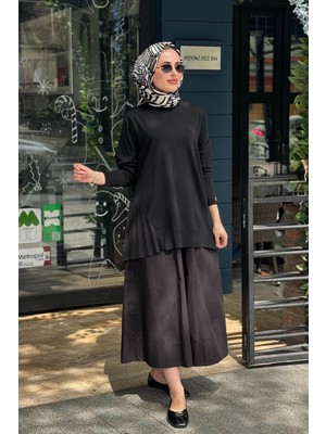 Invee Triko Tunik 7194 Siyah