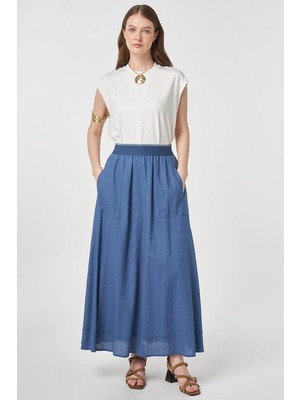 Kayra Cepli Keten Etek KY-B26-72026 Indigo
