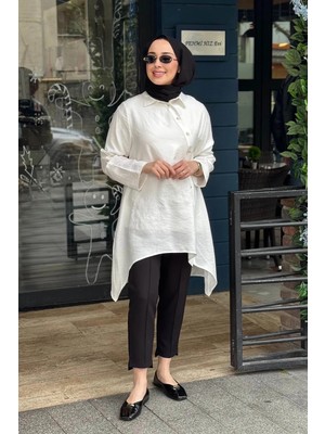 Naki & Mascara Tunik 26MY2139 Beyaz