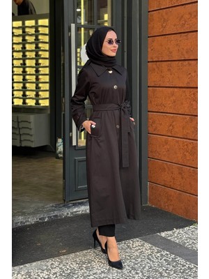 Beiaz Mora Trench SK27-1003 Siyah