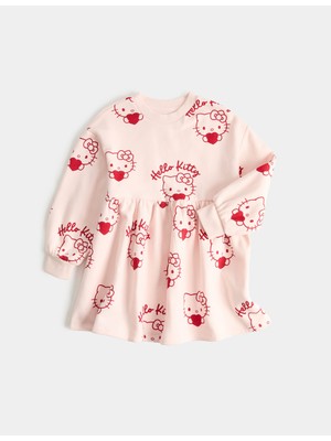 Marks & Spencer Hello Kitty Baskılı Sweatshirt Elbise