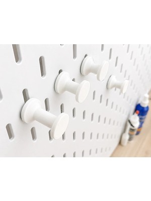 Besing Pegboard Uyumlu Kanca 3'lü Set | 10 mm + 15 mm + 20 mm | Duvar Askı Aparatı | 3D Baskı