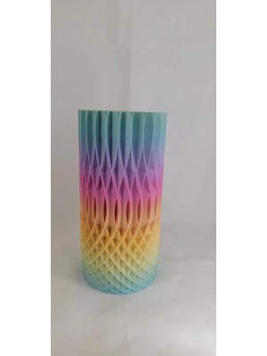 Besing Renk Geçişli Dekoratif Vazo – 16 cm
