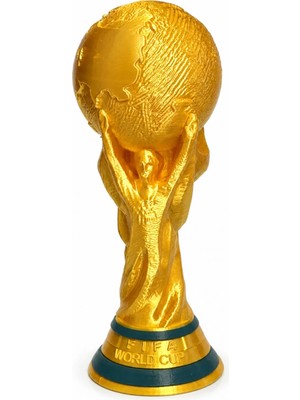 Besing 25 cm Dünya Kupası Kupa Biblosu | 3D Baskı Fıfa World Cup Dekoratif Kupa | Futbol Taraftar Hediyelik