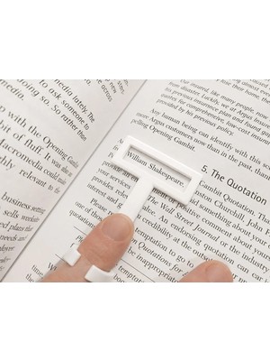 Besing Parmak Takmalı Okuma Rehberi | Satır Takip Aparatı Kitap Okuma Yardımcısı