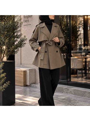 Nazel Premium Kuşaklı Trençkot