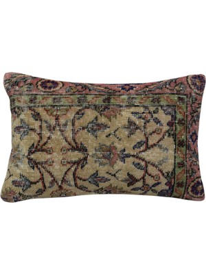 Kilim Antik El Dokuma Halı Kırlent Yastık Kılıfı 1588 - Vintage - Çok Renkli