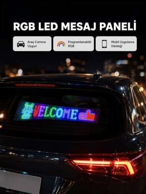 Belirtilmemiş Rgb LED Panel – Mobil Uyumlu, Yazı ve Gıf Destekli, USB Bağlantılı Dekoratif Ekran