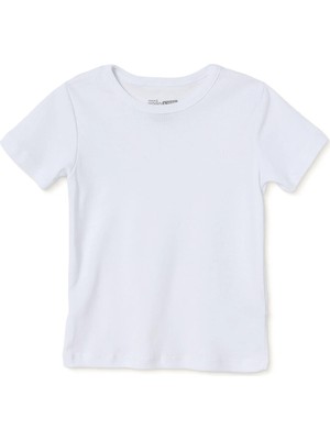Hellobaby Unisex Fanila Bisiklet Yaka Short Sleeve