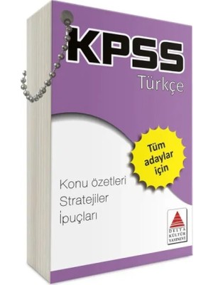 SBN - Store Delta Kültür Kpss Türkçe Strateji Kartları