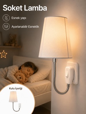 SBN - Store Gece Aydınlatması Soket Lamba Prize Takılma Özellikli