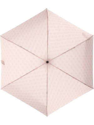 Happy Trend Şemsiye Mini Open-Close Umbrella Rose Logo Pembe