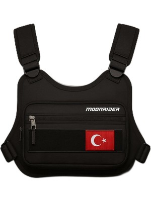 Happy Trend Göğüs Çantası Yelek Tipi Geniş Hacimli Unisex Ithal Motorcu Çantası Günlük Koşu Çantası