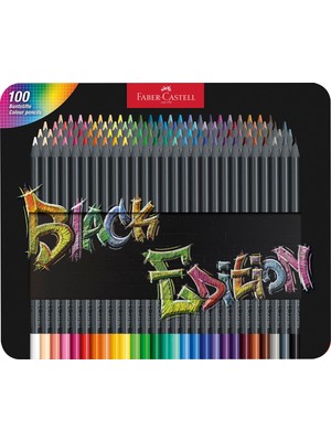 Happy Trend Renkli Kalemler, 100'LÜ Metal Kutu, Kırılmaz, Çocuklar ve Yetişkinler Için