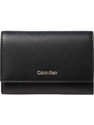 Happy Trend Foıl Logo Trıfold W/zıp Pocket Kadın Cüzdan Black/toasted Coconut Os