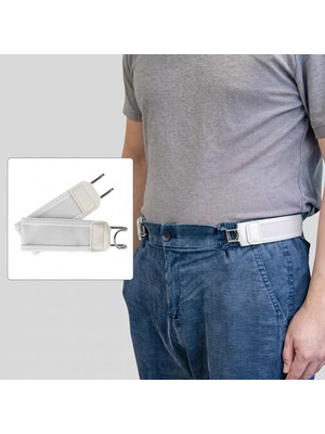 Happy Trend Kancalı Tokasız Elastik Bel Kemeri 2 Adet Set – Cırt Cırt Ayarlı Görünmez Pantolon Kemeri, Erkek Kadın Şort Kot Kumaş Pantolon Için Pratik Lastikli Kemer