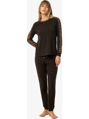 Blackspade Kadın Termal Pijama Takımı 52227 - Kahverengi