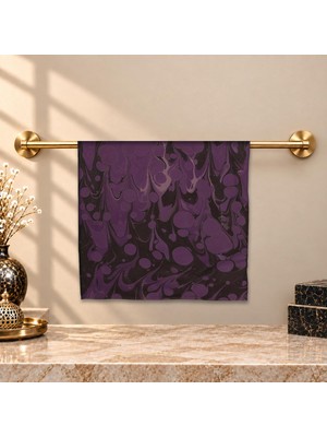 E38 El Işçiliği Kadın Renkli Ebru Eşarp 94*94 cm - 6720