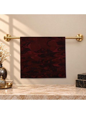E38 El Işçiliği Kadın Renkli Ebru Eşarp 94*94 cm - 6722