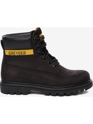 Greyder Kadın Siyah Hakiki Deri Military Bot 6K3UB10450