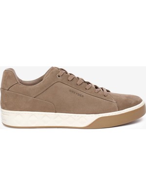Greyder Erkek Vizon Hakiki Deri Sneaker Ayakkabı 6K1SA13293