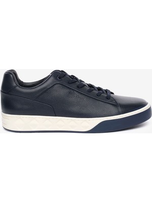 Greyder Erkek Lacivert Hakiki Deri Sneaker Ayakkabı 6K1SA13293