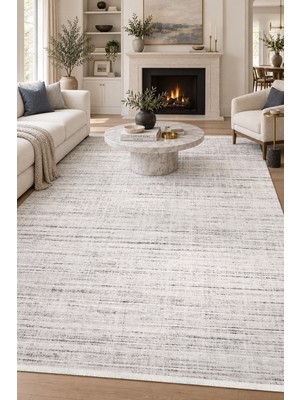 Hann Home Collection Sırva Salon Oturma Odası Koridor Halısı Özel Ölçü Robot Süpürge Uyumlu Kolay Temizlenebilir Polyeste