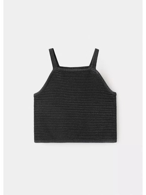 Mango Triko Cropped Bluz