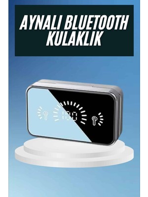 Skygo Revify Powerbankli Bluetooth Kulaklık Yüksek Ses Aynalı Çift Dijital Gösterge Ekranı