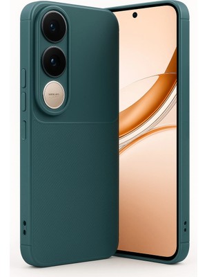 Skygo Revify Vivo V50 Lite 4g Auto Focus Karbon Kapak - Koyu Yeşil