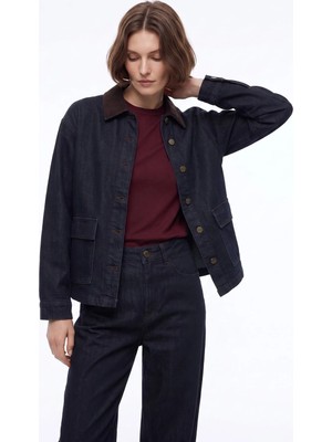Jeep Lacivert Kadın Denim Ceket J6WL-CKT7046