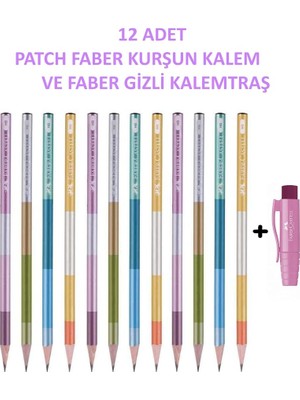Fimer Patch Kurşun Kalem 12'li Set ve Gizli Kalemtraş, Hb