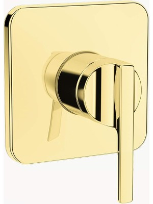 Fimer Suit U A4228723 Ankastre Duş Bataryası, Sıva Üstü, 18.3 x 21.2 x 10.5 Cm; 360 Gr, Altın