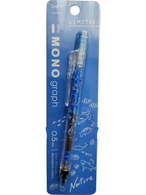 Fimer Mono Graph Mekanik Kurşun Kalem, 0,5mm, Mavi, Plastik Gövde, Klip Nokta ve Frenok Mekanizması, Japonya Yapımı