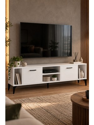 Sulora Home Sulorahome Suntalam Tv Unit With Doors And Shelves 160X35 cm