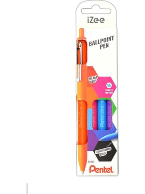 Fimer 1.0 mm Yağ Bazlı Mekanizmalı Roller Kalem - Izee - 4'lü Blister (F-P-S-V)