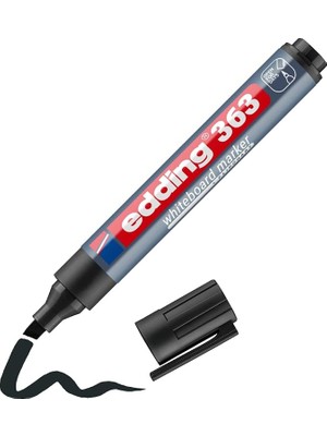 Fimer 363 Beyaz Yazı Tahtası Kalemi - Siyah - 1 Kalem - 1-5 mm Kesik Uçlu - Yeniden Doldurulabilir