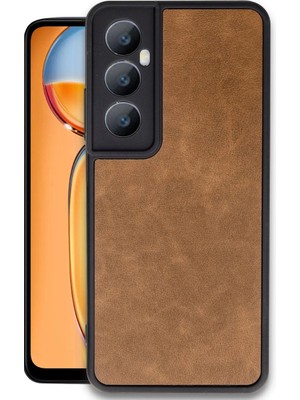 Skygo Revify Realme C65 Kılıf Aras Deri Kapak - Taba