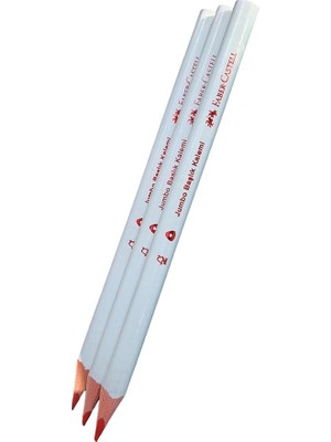 Fimer Jumbo Üçgen Başlık Kalemi, Kırmızı, 3'lü Set