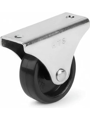 Fimer 103 Sabit Mobilya Tekerleği 4'lü Set, 38MM Çap, 25 kg Taşıma Kapasiteli Pp Plastik Teker, Galvaniz Kaplama Iç Mekan Sehpası ve Dolap Tekerleği - 4 Adet