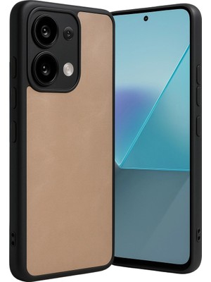 Skygo Revify Xiaomi Redmi Note 13 Pro 5g Kılıf Aras Deri Kapak - Pudra